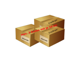 Ersatzteile verpackt, max. 3 Kisten
